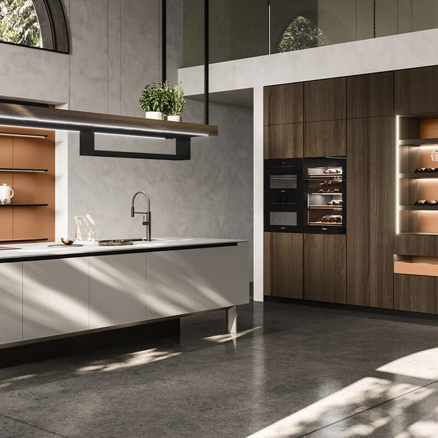 Cucina Design con isola Ak Project 04 di Arrital