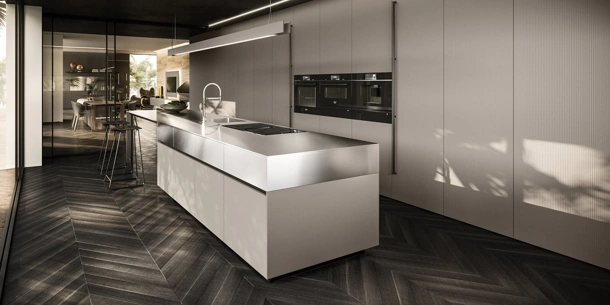 Cucina Design con isola Ak Project 07 di Arrital