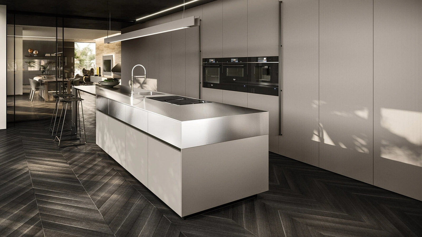 Cucina Design con isola Ak Project 07 di Arrital