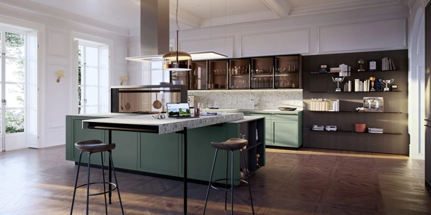 Cucina Design con isola Ak Project 11 di Arrital