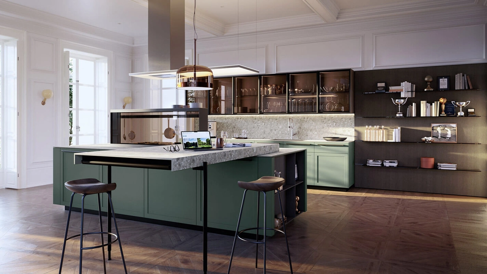 Cucina Design con isola Ak Project 11 di Arrital
