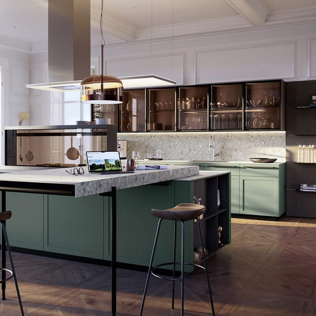 Cucina Design con isola Ak Project 11 di Arrital