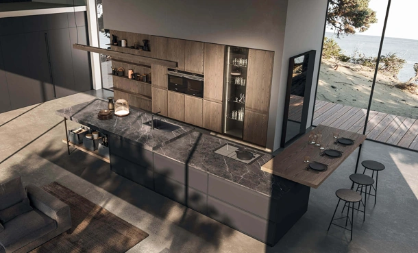 Cucina Design con isola Ak 07 01 di Arrital