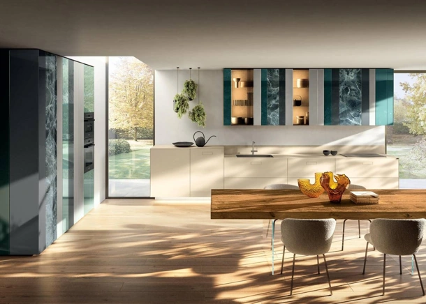 Cucina Design ad angolo NOW Project 2831 di Lago