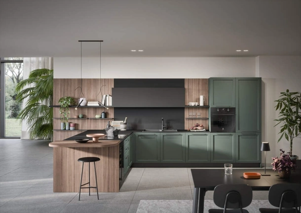 Cucina Moderna con penisola Clio Composizione 06 di Prima Cucine