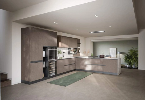 Cucina Moderna con penisola Hera Composizione 05 di Prima Cucine